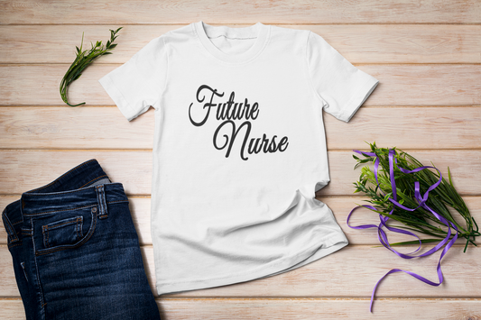 Future Nurse Lettering T-shirt